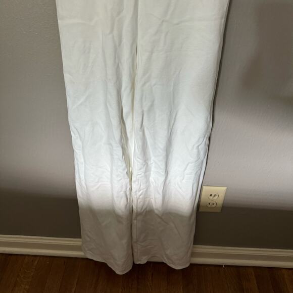 LULU'S Know Your Angle White Pleated Wide-Leg Jumpsuit Size Medium comfort - Picture 5 of 8